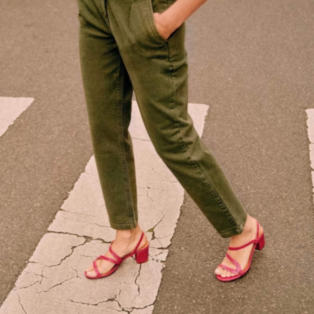 Rare Sézane Leon trousers - 34 - Kaki